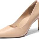 DREAM PAIRS Women's High Heels Pump Closed Pointed Toe Slip On Stiletto Dress Shoes Fashion Wedding Bridal Work Office Comfortable Pumps Shoes (5.5, Nude)