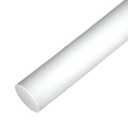 1Pack Round Acetal Copolymer Rods - 2 -Inch Diameter and 12-Inch Length Opaque White Acetal Copolymer Rods POM-C Standard Tolerance Perfect for Non-Marring Fixtures(2in12in)