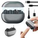 Electric Nail Clipper, Automatic Nail Clipper 2 Speed Settings with LED Light Smart 3-in-1 Nail Trimmer USB Charging Electric Toenail Clippers, for Children, Adults, and The Elderly