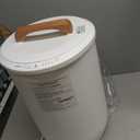 SAMEAT Heated Towel Warmers for Bathroom - Large Towel Warmer Bucket, Wood Handle, Auto Shut Off, Fits Up to Two 40"X70" Oversized Towels, White