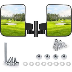 OBTANIM Adjustable Golf Cart Side Rear View Mirrors for Club Car EZ GO Yamaha and Others Carts