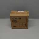 Yogurt Container Parfait Cups with Lids and Spoons, Cereal Cup On the Go, Plastic Airtight Snack Crunch Storage Container (2-Pack, Gray)