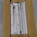 Kitsure Shoe Rack - Non-Woven Shoe Rack Shelf, Shoe Organizer for Closet, Entryway, Garage & Corridor, Stackable Shoe Shelves, 27.5" Wide - 4 Tier, White