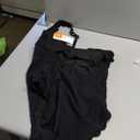 Charmo Womens Scalloped Ribbed One Piece Swimsuits Retro Square Neck Modest Bathing Suits (Large, Black)