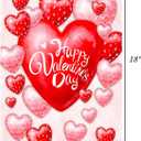 2 x Valentine's Day Garden Flag 12x18 Inch House Flag Yard Seasonal Flags for Your Love Decoration Flags