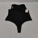 REORIA Butsmooth Womens Sexy Sleeveless Square Neck Double Lined Basic Bodysuit Tank Tops (Black) XL