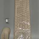 Wireless Keyboard Mouse Combo, 2.4Ghz Aesthetic Quiet Keyboard and Mouse Wireless, 110 Keys Full Size Ultra-Thin Cute Keyboard for Laptop, Computer, PC, Notebook, Windows, Mac OS (Khaki)