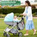 Guiseapue Baby Side Sling Stroller Cargo Net: Universal Stroller Organizer Attachment for Storage, Mesh Bag Storage Caddy, Stroller Accessories Fits for Uppababy MINU, Butterfly, YOYO, Nuna