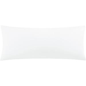 uxcell Soft Microfiber Body Pillow Cover with Zipper Closure, Long Pillow Cases for Body Pillows Weave for 90 GSM Polyester, White Body (20"x54")