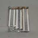 Glenmal 3 Pcs Christmas Table Centerpieces Xmas Wood Gift Boxes Decor Rustic Faux Present Blocks with Bow Ribbon for Holiday Tree Tiered Tray Decoration(Black White,Buffalo Plaid Style)