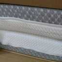 Dourxi Mini Crib Mattress, 38x24X4 Inch Dual Sided Comfort Gel Memory Foam, Breathable Premium Baby Mattress for Mini and Portable Cribs w/Removable Outer Cover - White&Grey