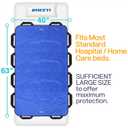 Bed Positioning Pad with Reinforced Handles 63" x 40" Washable Patient Transfer Slide Sheet for Body Lifting, Turning, Repositioning, for Elderly, Incontinence, Caregiver, Blue