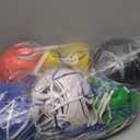 DHYLRICHER 6 Pack Size 4 Soccer Balls for Training & Matches – Official Size & Weight, Includes Carry Net, Needles, Air Pump – Ideal for Adult Players(Size 4)