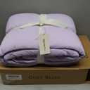 Cozy Bliss Cooling Comforter King Size, Cooling Blankets for Hot Sleepers and Night Sweats, Purple Summer Comforter for King Size Bed, Breathable Soft Lightweight Silk Smooth