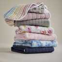 HonestBaby Hand-Quilted Baby Blanket Reversible 100% Organic Cotton for Infant Boys, Girls, Tossed Skulls/Black, One Size