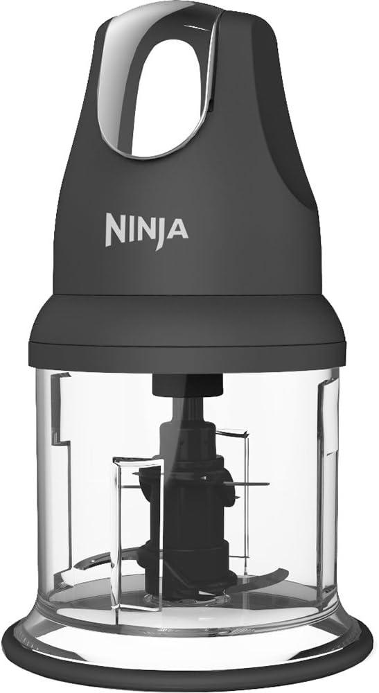 Ninja Food Chopper Express Chop with 200-Watt, 16-Ounce Bowl for Mincing, Chopping, Grinding, Blending and Meal Prep (NJ110GR), Gray