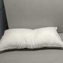 Amazon Basics Down-Alternative Pillows for Stomach and Back Sleepers, Soft Density, 20 x 36 inches, 1-Pack, White
