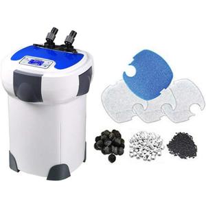 SunSun HW-3000 UV 9W 5-Stage External Canister Filter w/Media, 793gph, White, HW-3000 PRO