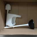 Toilet Plunger and Brush 2-In-1 Toilet Bowl Brush Plunger Set with Holder for Bathroom Cleaning Tools Combo with Stand A