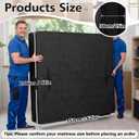 Heavy Duty Queen Mattress Bags for Moving and Storage, 82" x 62" x 15" Reusable Quilted Mattress Bag Protector Cover with 4 Handles and Zipper, Reusable Moving Supplies