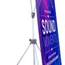 Adjustable X Banner Stand Fits Any Banner Size Width 23" to 32" and Height 63" to 78"
