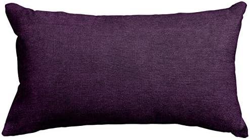 Majestic Home Goods Aubergine Villa Indoor Small Throw Pillow 20" L x 5" W x 12" H