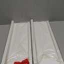 Love-KANKEI Floating Shelves Wall Mounted Set of 2, 17 Inch Rustic Wood Wall Shelves for Storage, Bedroom Living Room Bathroom Kitchen Office and More White