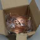 Copper Sugar Bowl with Lid - 17 oz, Handcrafted TurkishDesign | Multipurpose Seasoning & Spice Jar, Coffee Canister | Ideal Kitchen Decor & Housewarming Gift (Coppe Color-Punched Grapes)