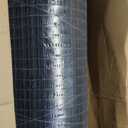 Black 1 inch Hardware Cloth 48in x 100ft 16 Gauge Black Coated Welded Wire Fence Vinyl Metal Wire Mesh for Chicken Coop Barrier, Rabbit Snake Fences, Poultry Enclosures