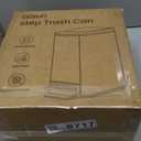 Cesun Small Bathroom Trash Can with Lid Soft Close, Step Pedal, 6 Liter / 1.6 Gallon Stainless Steel Garbage Can with Removable Inner Bucket, Anti-Fingerprint Finish (Matt Black)