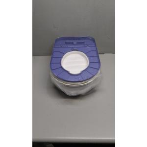 2-in-1 Toddler Potty Training Toilet - Larger Potty Chair & Detachable Training Seat for Boys & Girls Ages 1-3 with Flushing Sound, Wipes Storage, Toilet Paper Holder - Blue