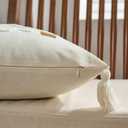 Christmas Tree Pillow Covers 18x18 Decorative Christmas Beige Throw Pillow Cases Winter Holiday Couch Cushion Case for Sofa Bed Room Home Decor