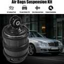 Rear Air Spring Bags Pair (Left & Right) for Mercedes Benz W211 S211 E-Class 2003-2009, 4MATIC E320 E500 E550 E63 AMG, Air Suspension Bellows Replacement, OE# 2113200925 2113200725 2113200825, 2-Pin
