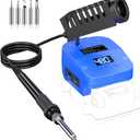 Cordless Soldering Iron for Kobalt 24V Battery,60W Portable Electric Soldering Station With USB &Type C, Adjustable Solder Iron Kit Tool for DIY,Appliance Repair,Wire Welding(NO Battery)