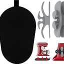 Sliding Mat for Kitchenaid Mixer with 2 Grey Kitchen Accessories, Mover Slider Mat Pad for 5-8 Qt Bowl-Lift Stand Mixer, Kitchen Appliance Slider Mat Compatible with Professional 600 Stand Mixer
