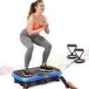 AXV Vibration Plate Fitness Platform Exercise Machine Vibrating Shaking Full Body Shaker Workout Vibrate Stand Shake Board Sport for Weight Loss Fat Burner for Gym Home Office