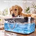 Kastty 4.5Gal/17L Stainless Steel Dog Water Fountain for Pets, Inside, FS87