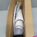 Empire Lamp Shades Set of 2, 6" Top x 16" Bottom x 10.8" High, Large Beige Lamp Shades for Table Lamps Floor Lamps, Natural Linen Lampshades Replacement, Spider, Harp Holders Included, Easy Assembly