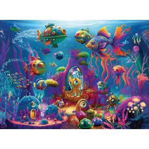 Ravensburger Alien Ocean 150 XXL Piece Jigsaw Puzzle for Kids - Every Piece is Unique, Pieces Fit Together Perfectly