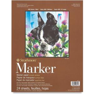 400 Series Marker Pad, 11"x14" Glue Bound, 24 Sheets per Pad