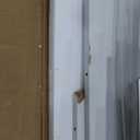 DWVO TV Stand for 75/ 80 Inch TV, Entertainment Center, LED Light Media Console, TV Cabinet with Barn Doors and Power Outlet for Living Room, White