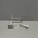 Toilet Paper Holder Wall Mounted Post Pivoting Square Tissue Holders Roll Holder Hangers for Bathroom Commercial Toilet Paper Dispenser, Brushed Nickel