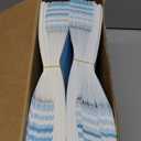 200 Pcs Paper Popcorn Bags Bulk 2 oz Large Individual Servings Popcorn Bags Flat Bottom Disposable Container Sleeve Vintage for Movie Night Themed Party Carnival Supplies (Light Blue)