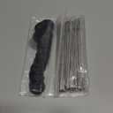 Solar Panel Guard Clips Animal Guard Fastener Animal Roll Kit Stainless Steel Fastener Clips for Solar Panel Bird Wire Pigeon Fence(100 Packs,38 mm)