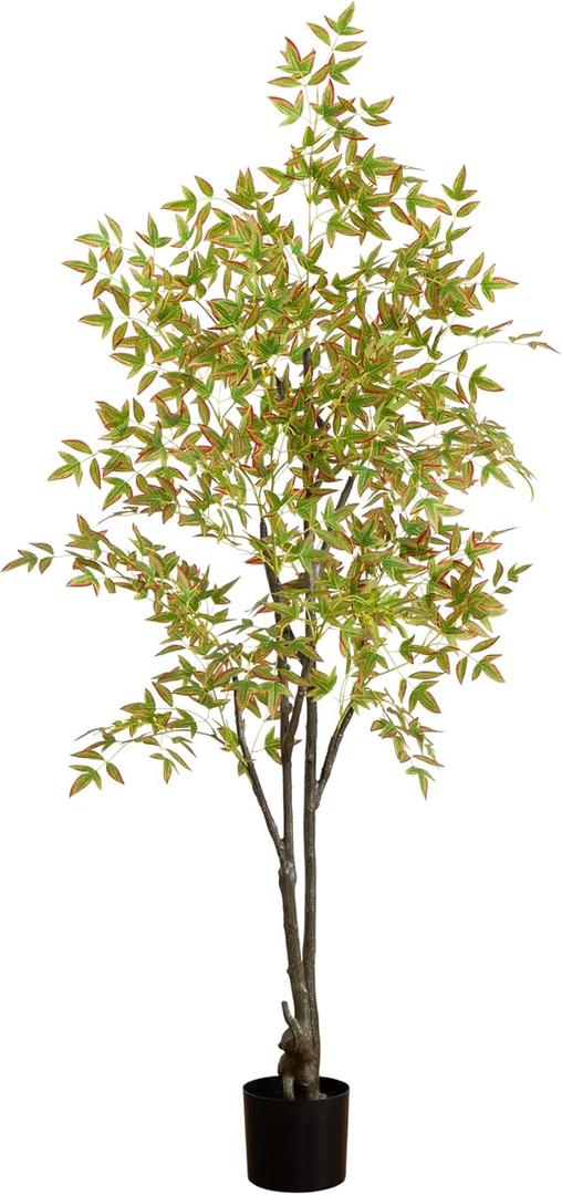 Nearly Natural 6ft. Autumn Nandina Artificial Fall Tree