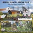 VEVOR Hardware Cloth, 24'' x 100' 1/2 inch Galvanized Wire Mesh Roll, 19 Gauge Chicken Wire Fencing Roll, Vinyl Metal Wire Mesh for Chicken Coop Barrier, Rabbit Snake Fences, Poultry Enclosures