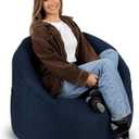 Big Joe Milano Lenox Denim Cobalt Beanbag Chair