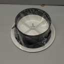 HG Power 6 Inch Soffit Vent, Adjustable Air Vent Cover, ABS Round Ceiling Vent Covers for Living Room, Attic, Bathroom, Kitchen, Ventilation Use, White - Opening Size 5.66"