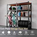 StellarStar 4x6 FT Garage Floor Mat, 2mm Thickened PVC Coin Pattern