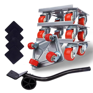 Furniture Dolly Sliders, Furniture Movers with 360° Rotation Wheels, Furniture Lifter Tool Set, Upgraded Carbon Steel Panel Dolly, Suitable for Moving Heavy Furniture, Appliances, Cabinet, Fridge